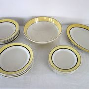 6 assiettes plates vintage faïence de Badonviller