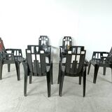 Boston Chairs by Pierre Paulin for Henry Massonnet, 1988, Set of 6