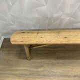 Solid wood farm bench stripped