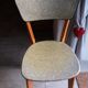 Wood and vinyl chair from the 50s/60s