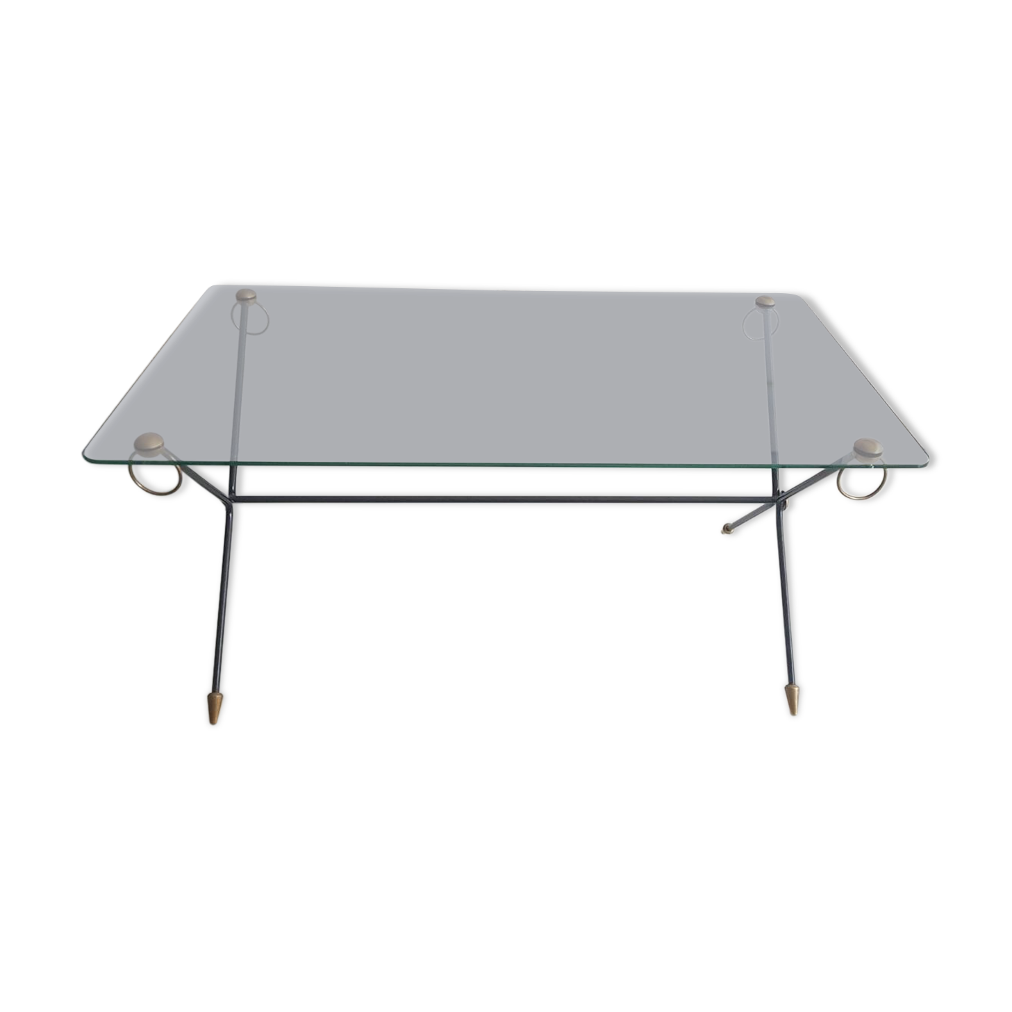 Coffee table by Jacques Adnet model X 1950