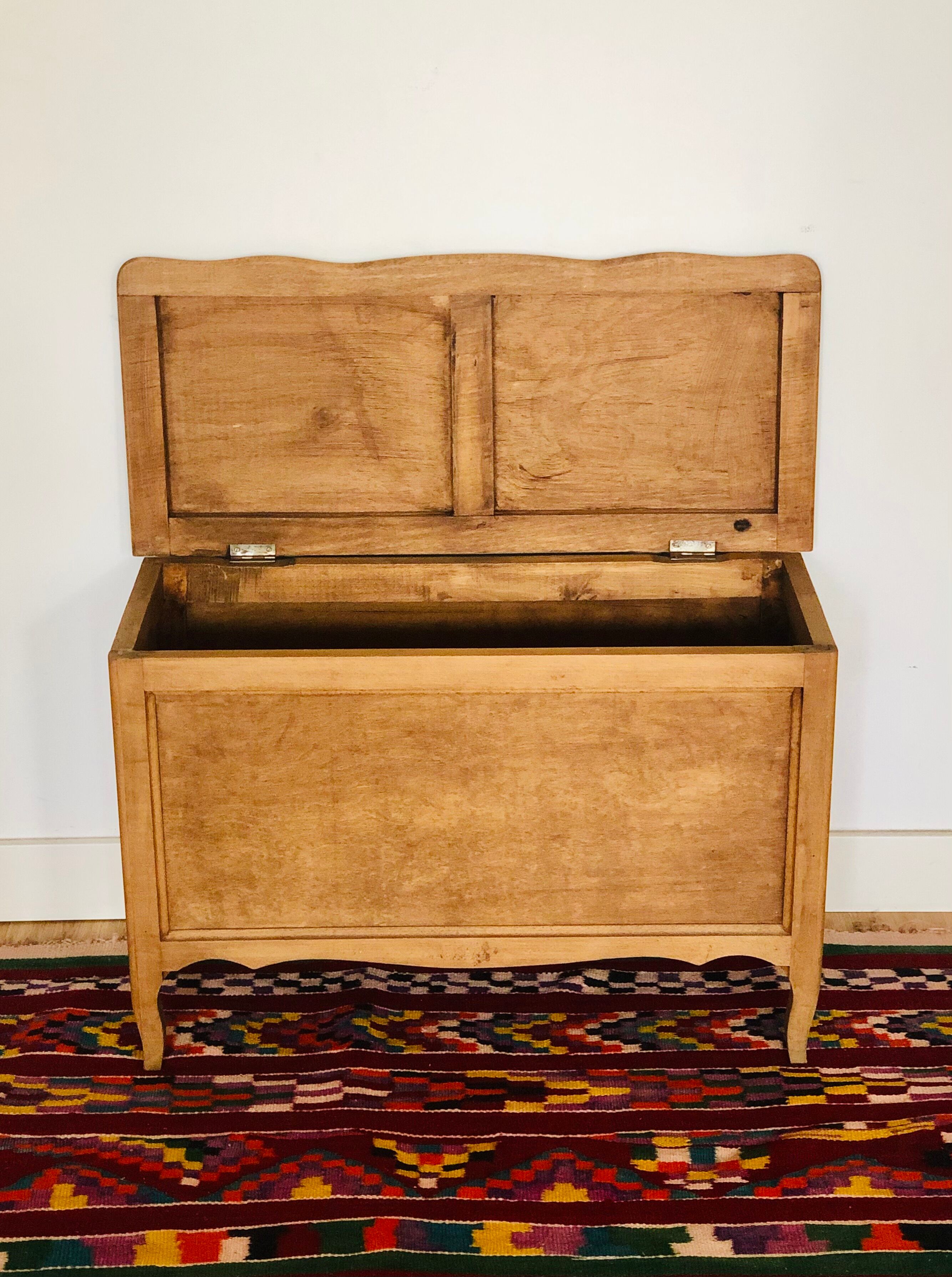 Old wooden storage box L75cm