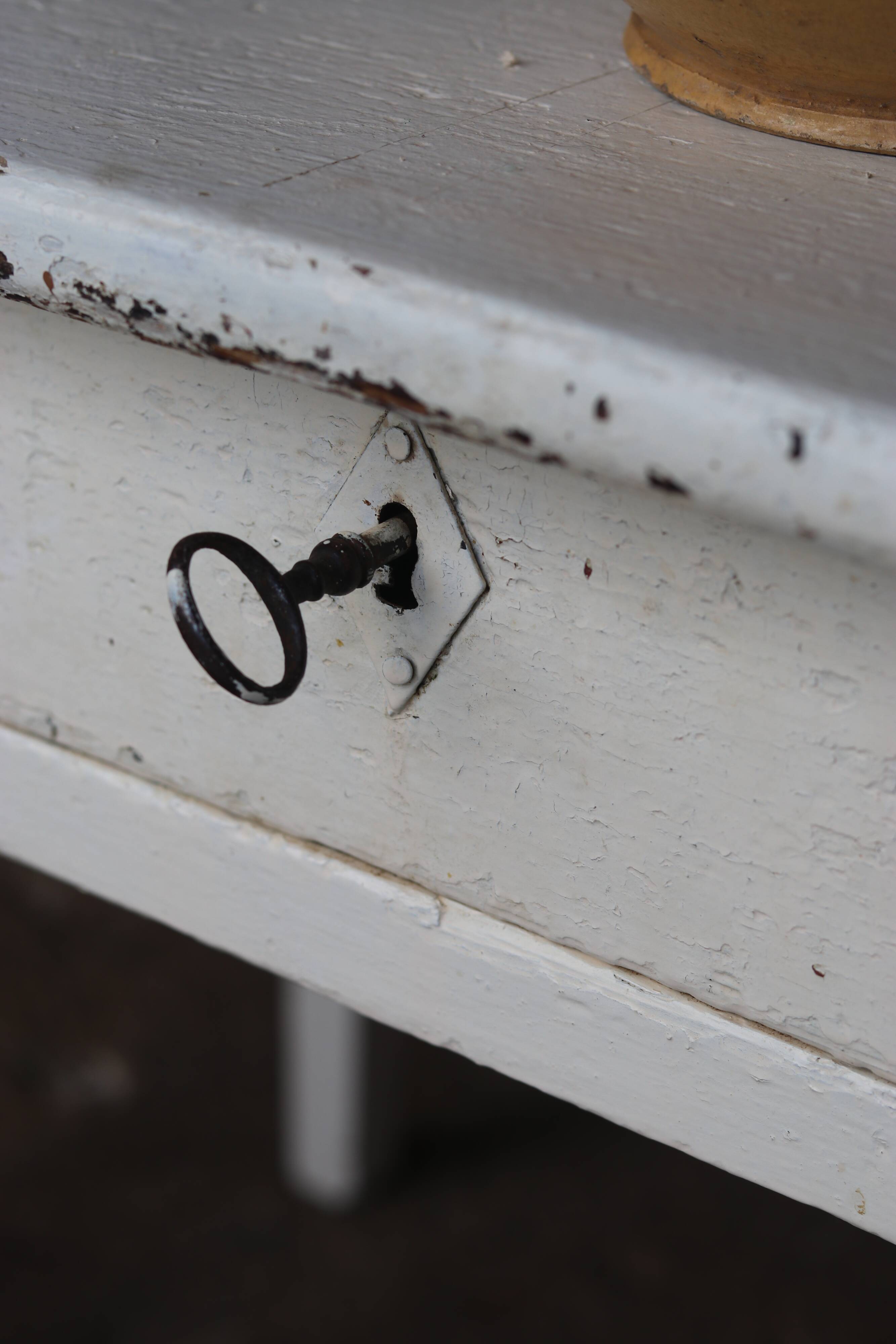Antique wooden work table