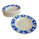 Set of 12 Badonvillier ceramic soup plates