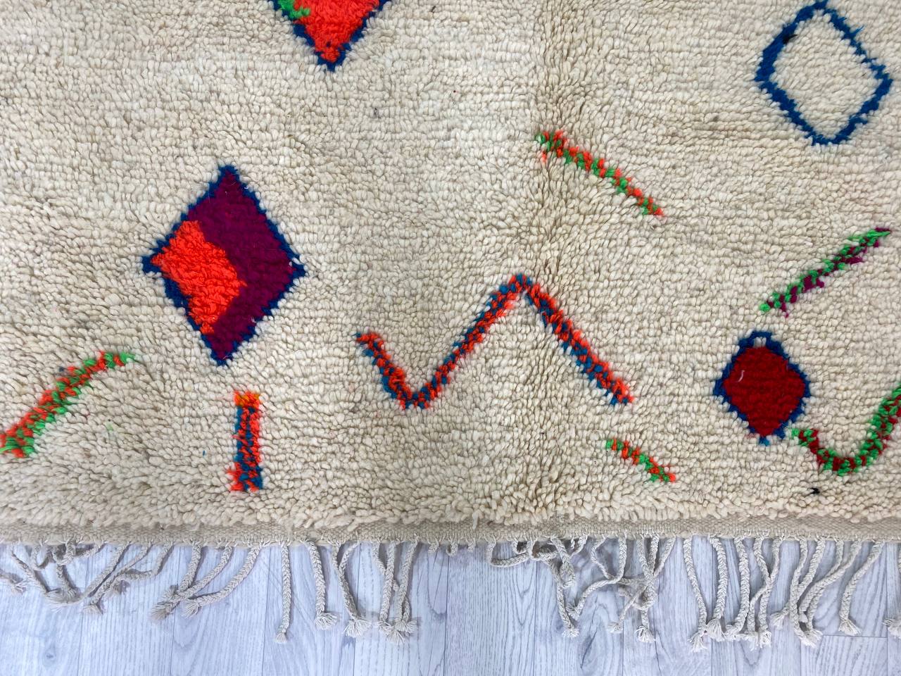 Handmade Moroccan Berber carpet 250 x 148 CM