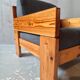 Pair of pine armchairs