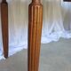 1930s oak dining table, slightly oval.