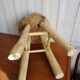 Teak stool raw wood