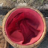 Corbeille à linge en rotin