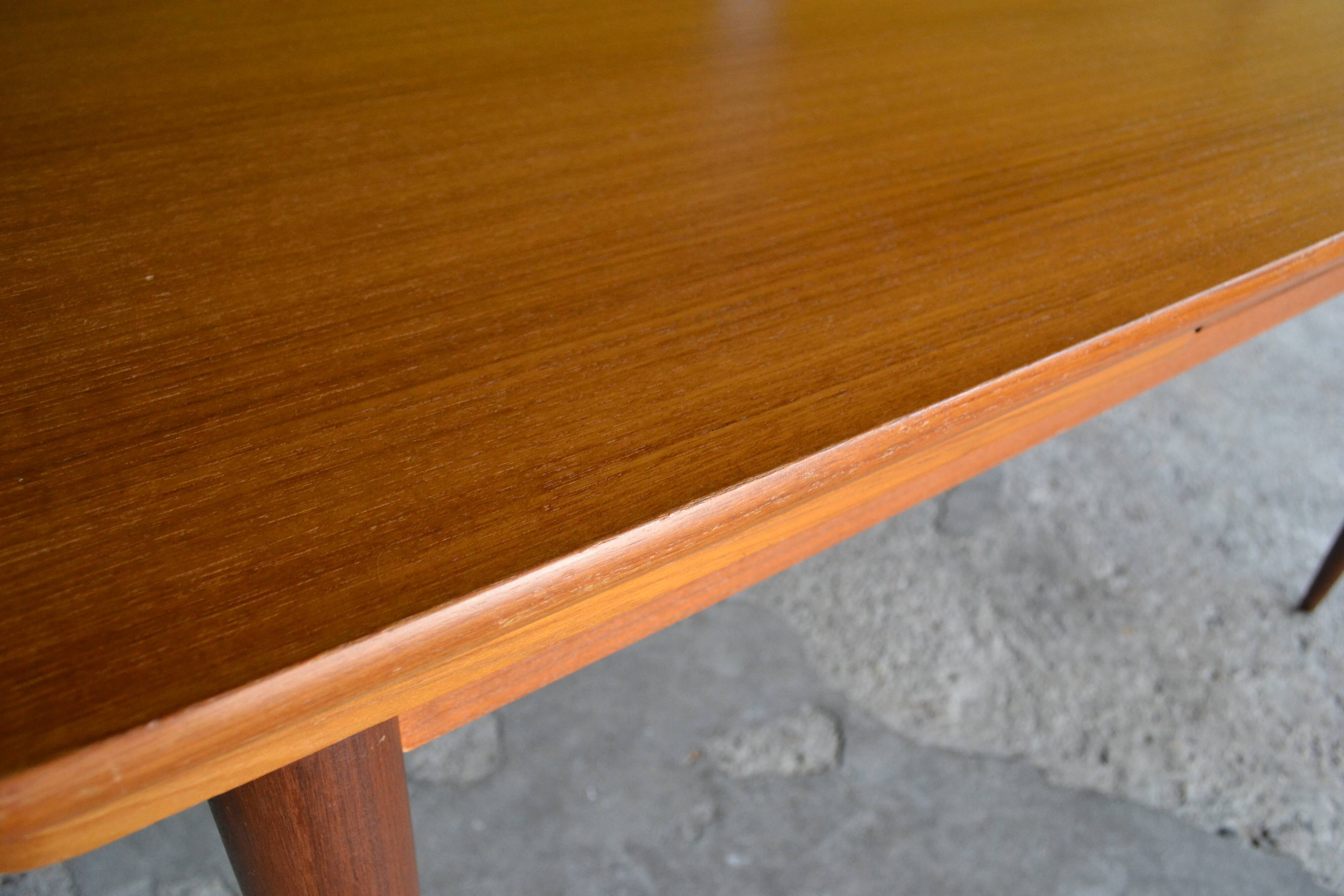 Scandinavian vintage teak extendable table