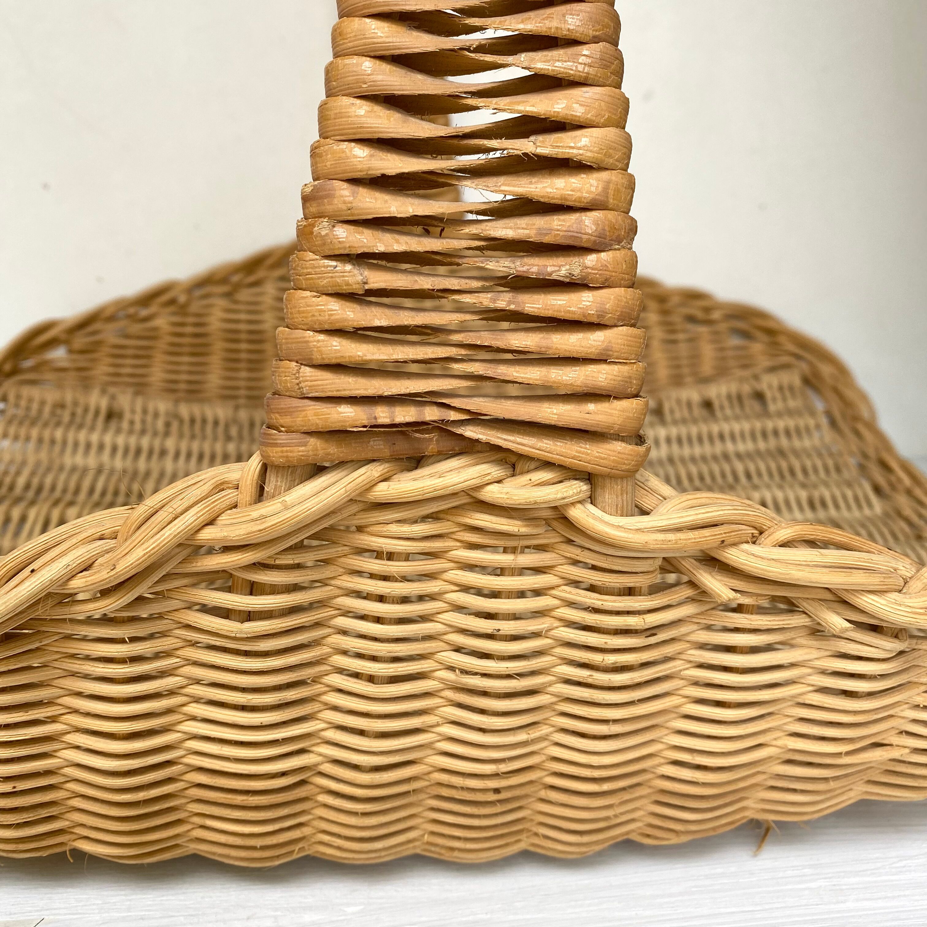 Woven rattan basket