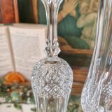 6 Champagne flutes, Arques crystal, Longchamp model
