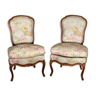 Paire de chaises basses