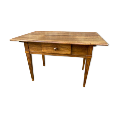 Table de ferme alsacienne Louis XVI noyer