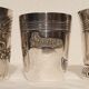 3 timpani cups in silver metal