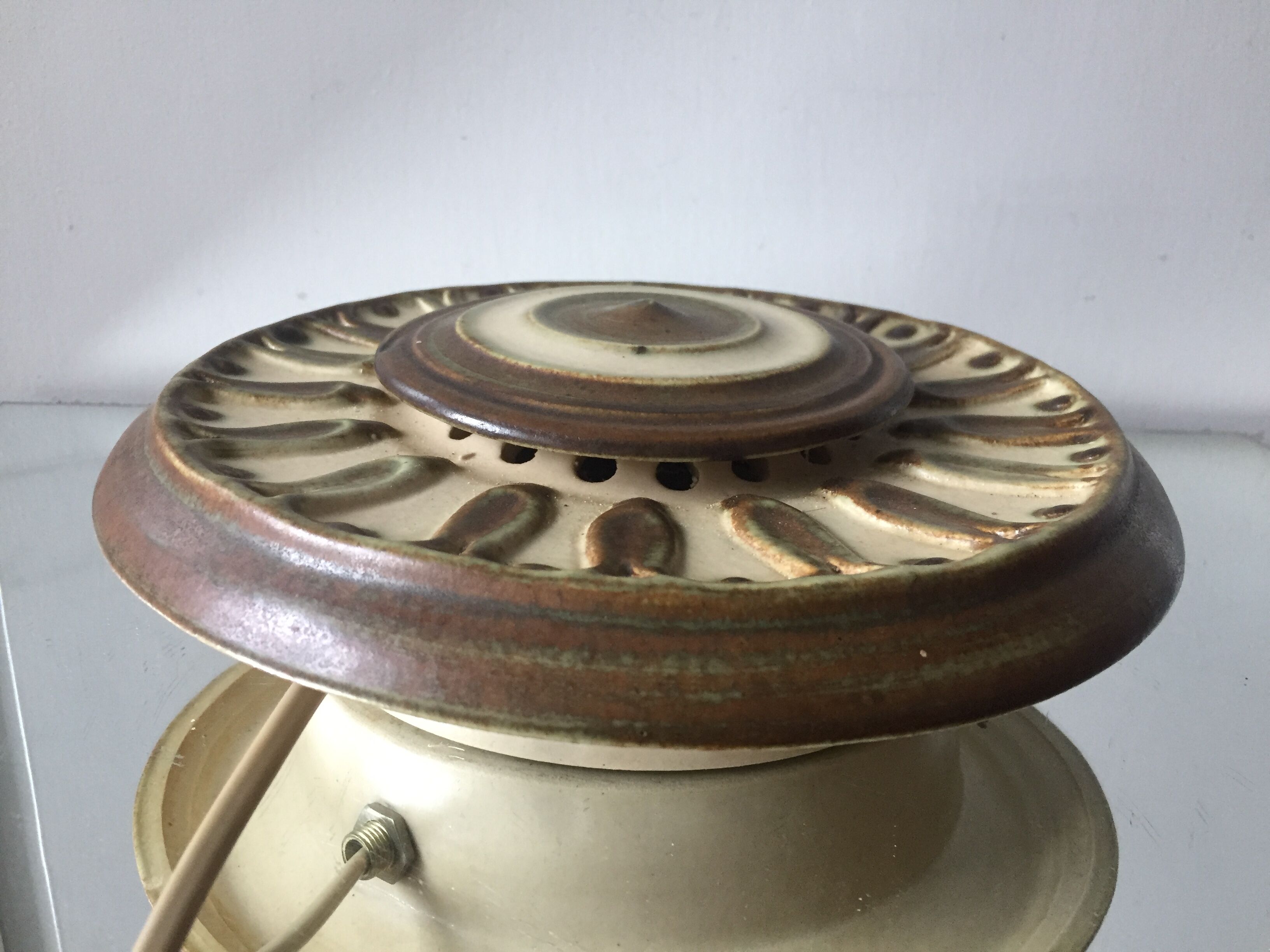 Danish ceramic wall lamp 1960