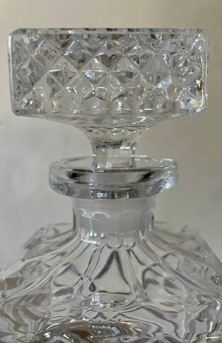 Crystal whiskey decanter