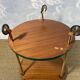 Small emerald green side table ALDO TURA, Italy 1960s