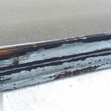 Rectangular mirror in old wood
