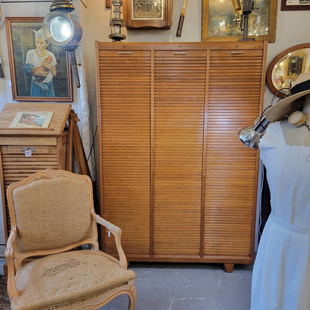 Triple Curtain Filing Cabinet