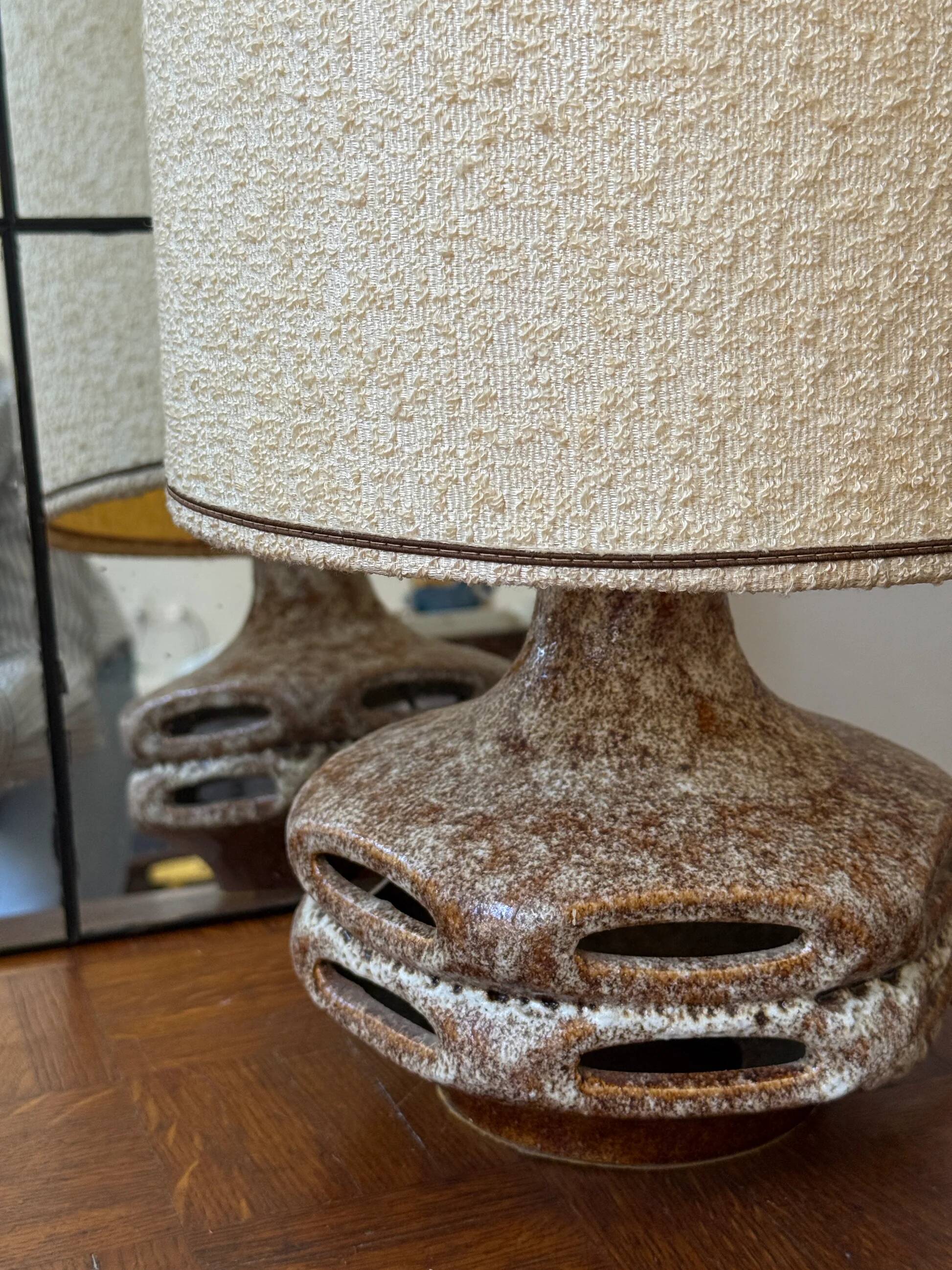 Fat Lava ceramic lamp - Mid century 1970