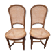 Lot de 2 chaises cannées