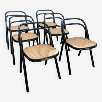 Lot de  6 chaises Carlo Santi