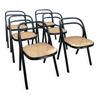 Set of 6 Carlo Santi chairs