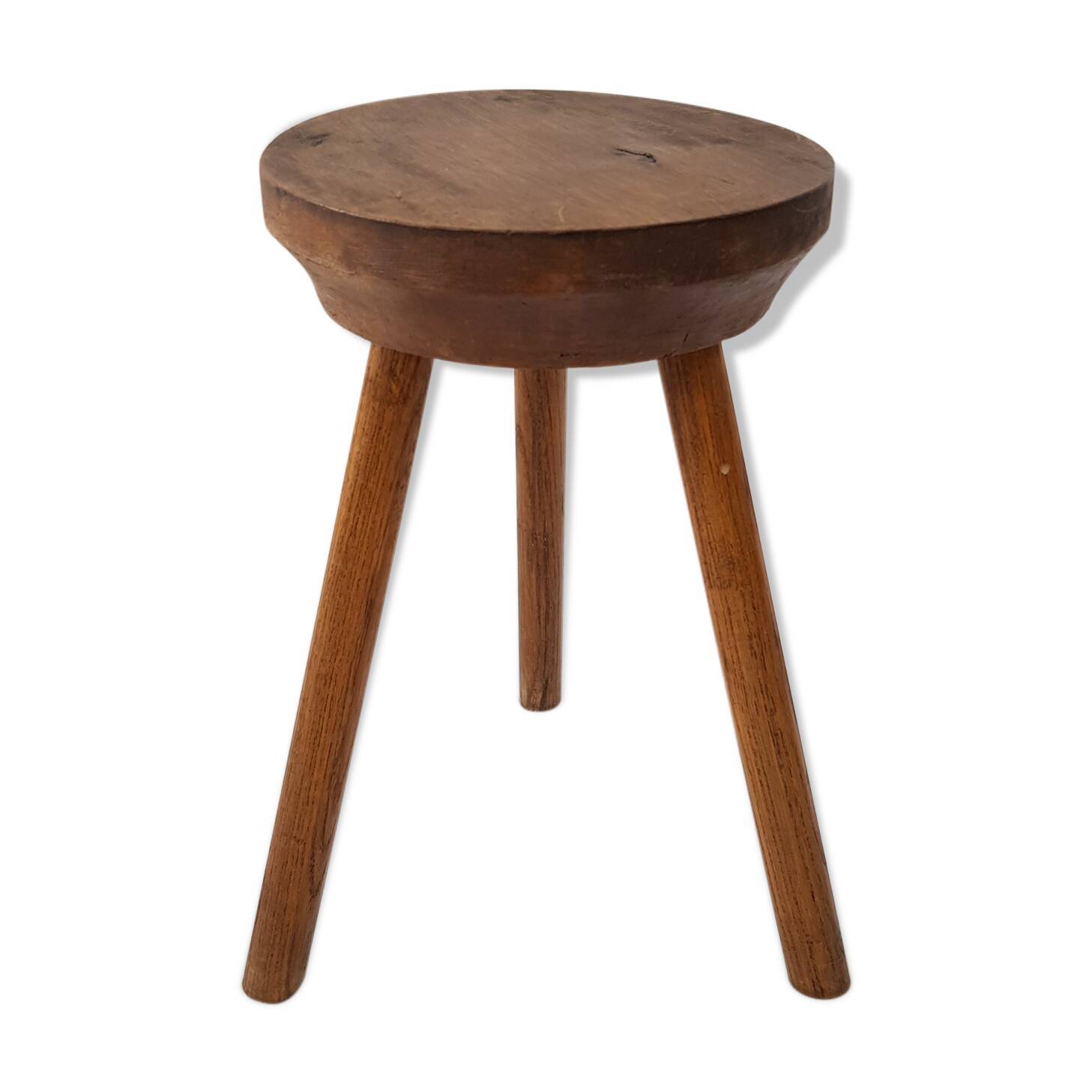 Wooden tripod stool