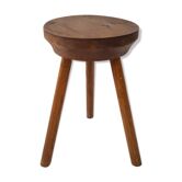Tabouret tripode en bois