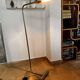 Chromed metal floor lamp designed by Christian Liaigre