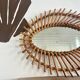 Vintage rattan mirror