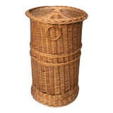 Vintage wicker laundry basket