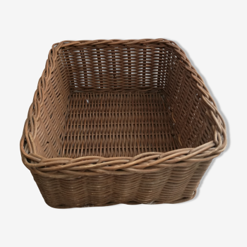 Panier rectangulaire osier