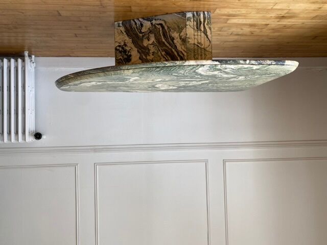 Green marble coffee table