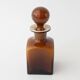 Vintage 1960s Brown Opaline Glass Bottle from Marinha Grande