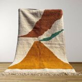 Handmade pure wool rug, size 2/3 m.