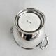 Antique monogrammed silver-plated metal sugar bowl