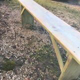Wooden farm bench