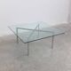 Glass 'Barcelona' coffee table by Mies Van Der Rohe for Knoll, 1929