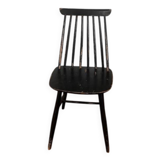 Chaise noire type fanett