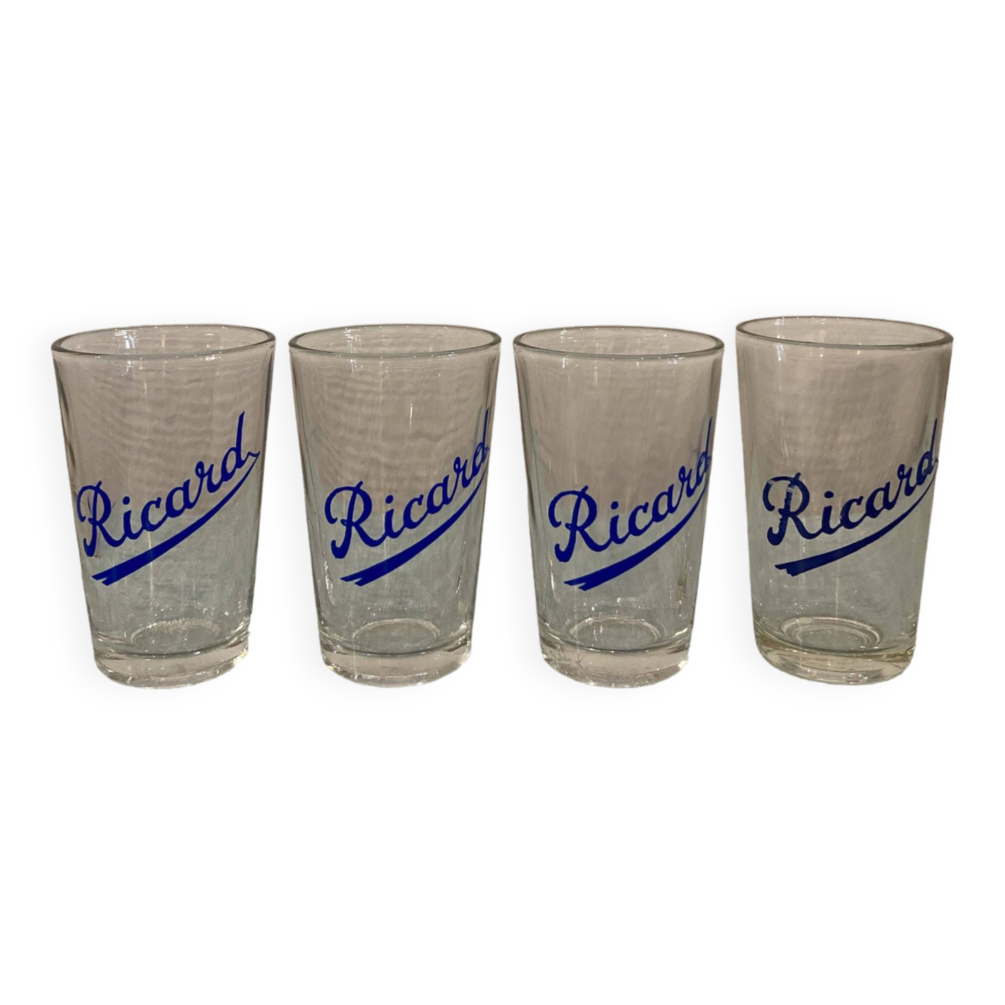 Set of 4 small vintage Ricard glasses