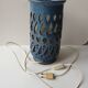 Blue ceramic lamp Signed Emile Masson (Vallauris)