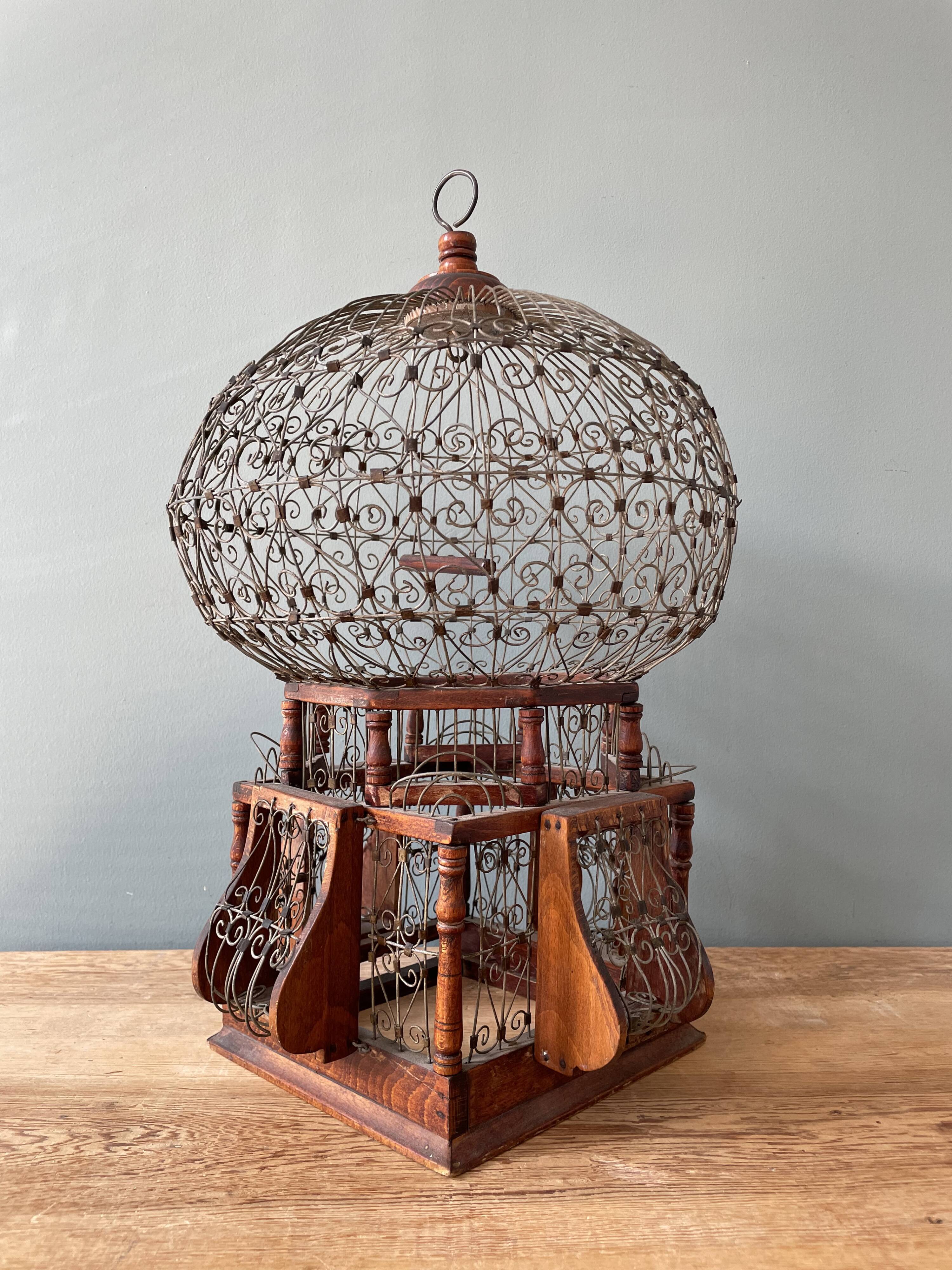 Old oriental bird cage