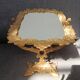 Tilting dressing table mirror, Napoleon III style, brass, mid-19th century.