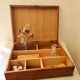Old oak sewing box