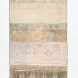 Vintage Brown Beige Turkish Vintage Runner Rug, 67x254Cm