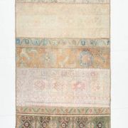 Vintage Brown Beige Turkish Vintage Runner Rug, 67x254Cm