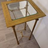 Vintage pedestal side table