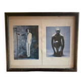 Set of two framed photographs.